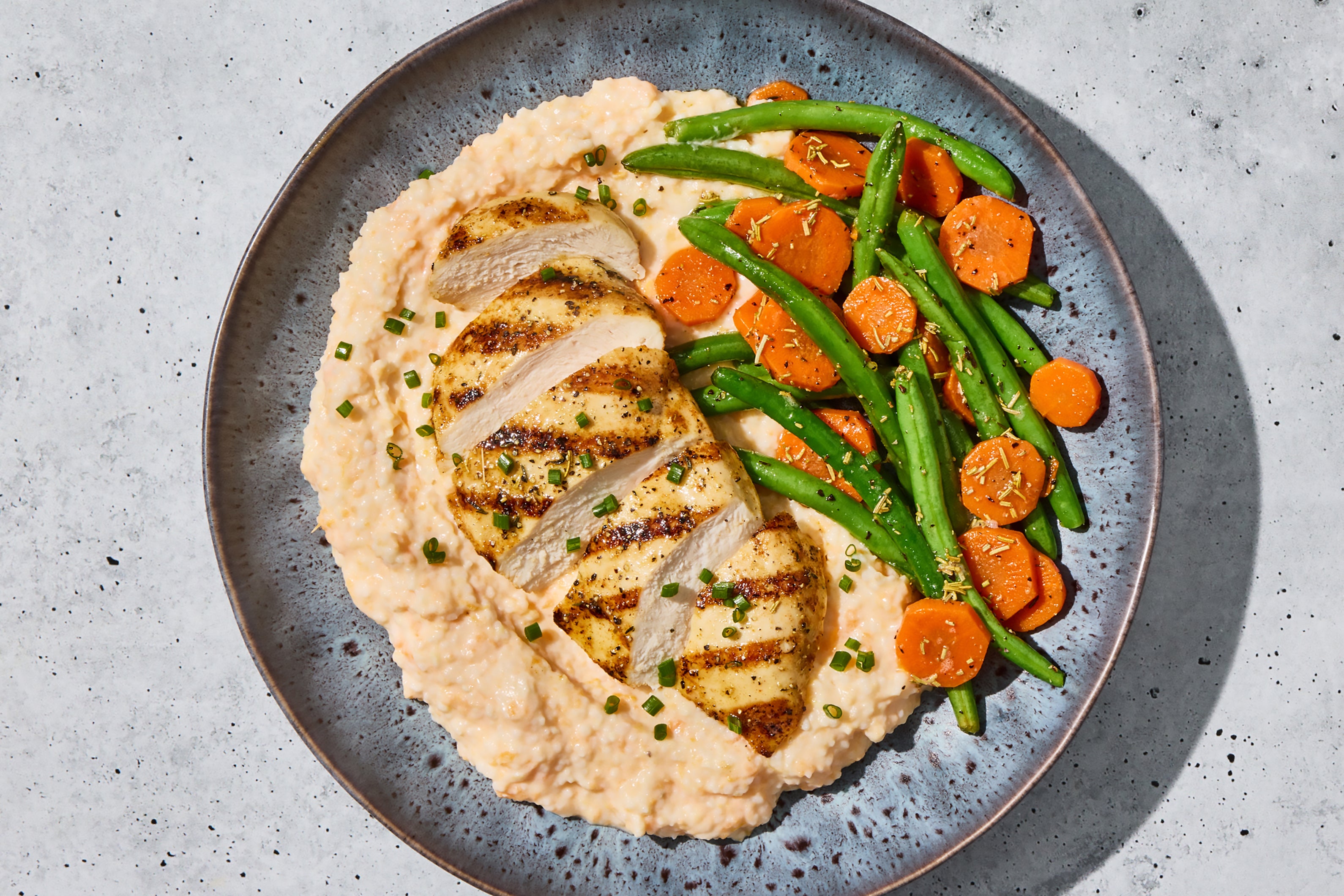 Sweet Potato Grits & Sage Chicken