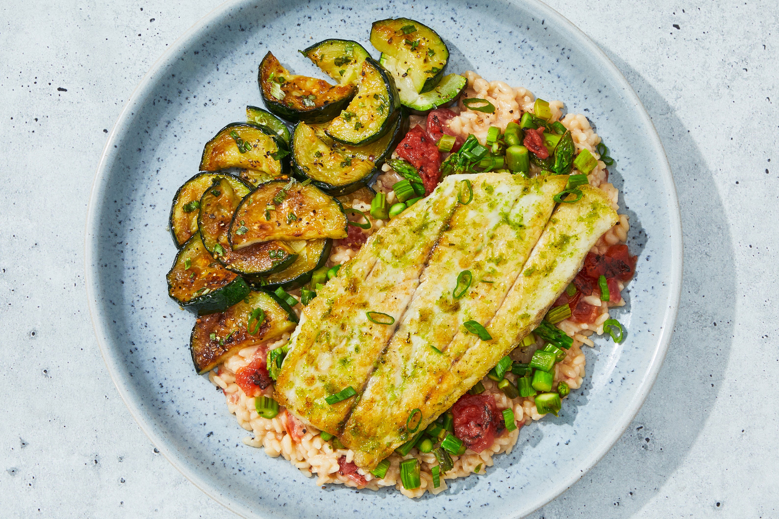 Basil Barramundi & Tomato Risotto