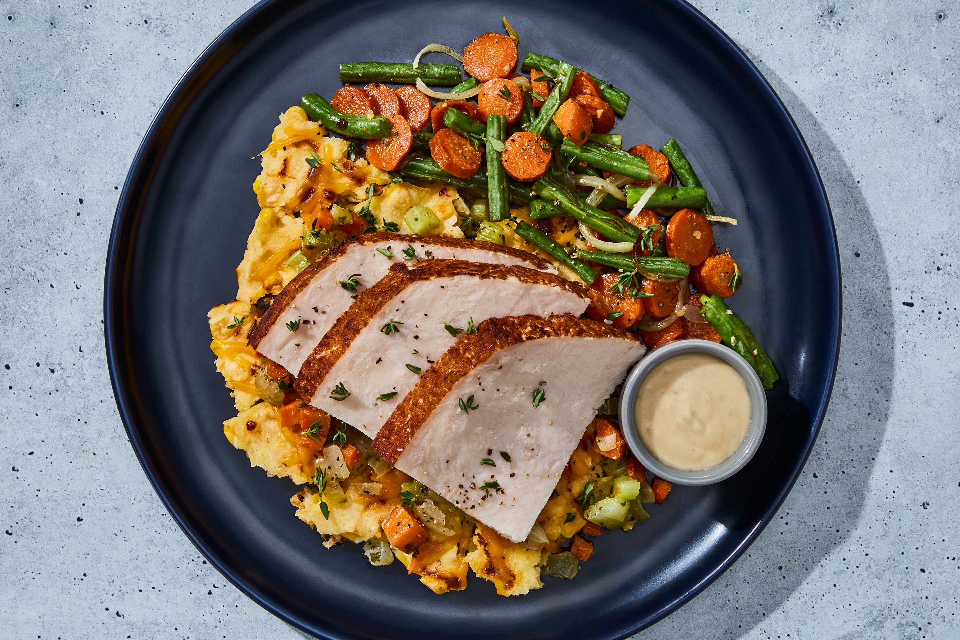 Thanksgiving Turkey & Cornbread Stuffing