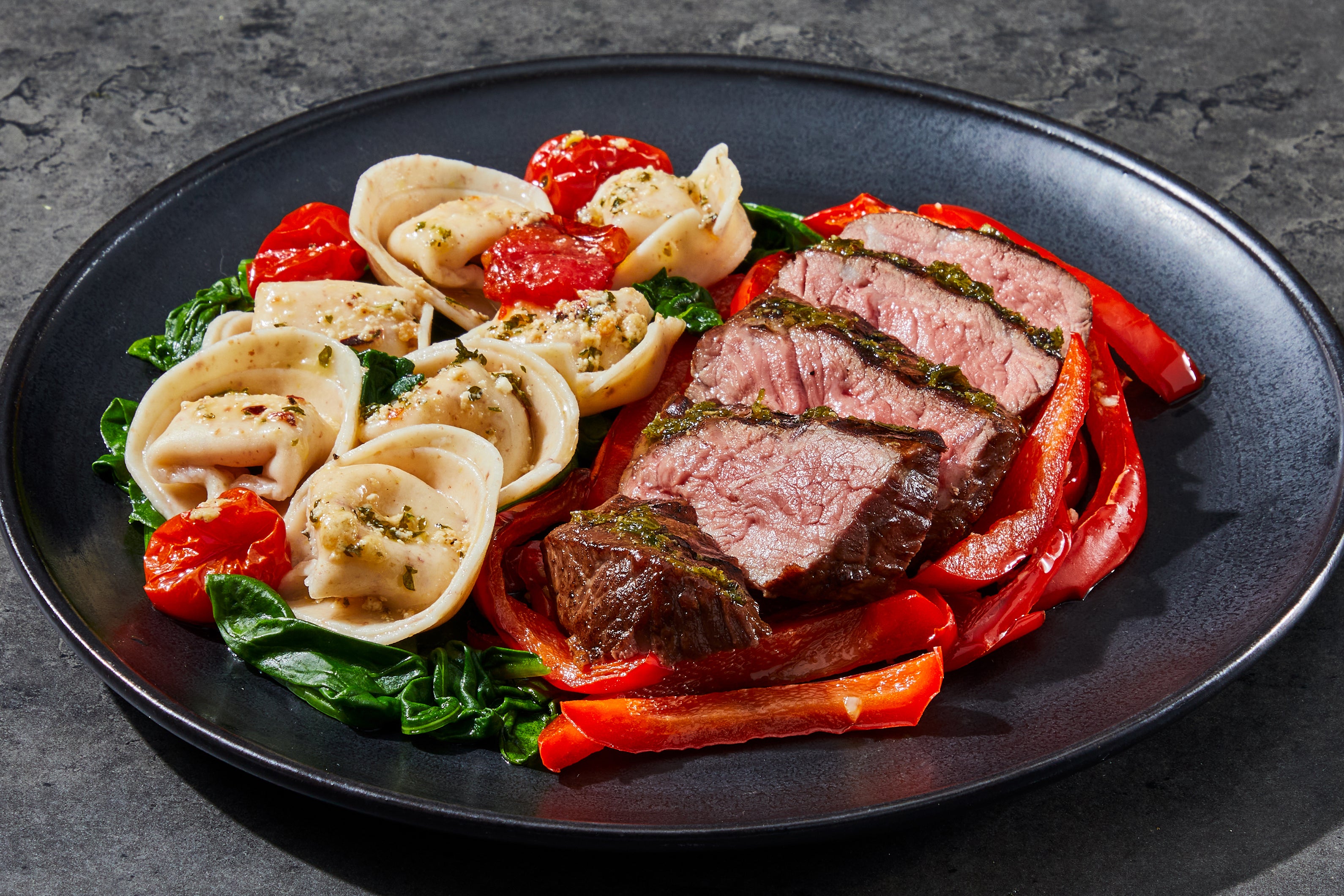 Roasted Red Pepper Filet Mignon