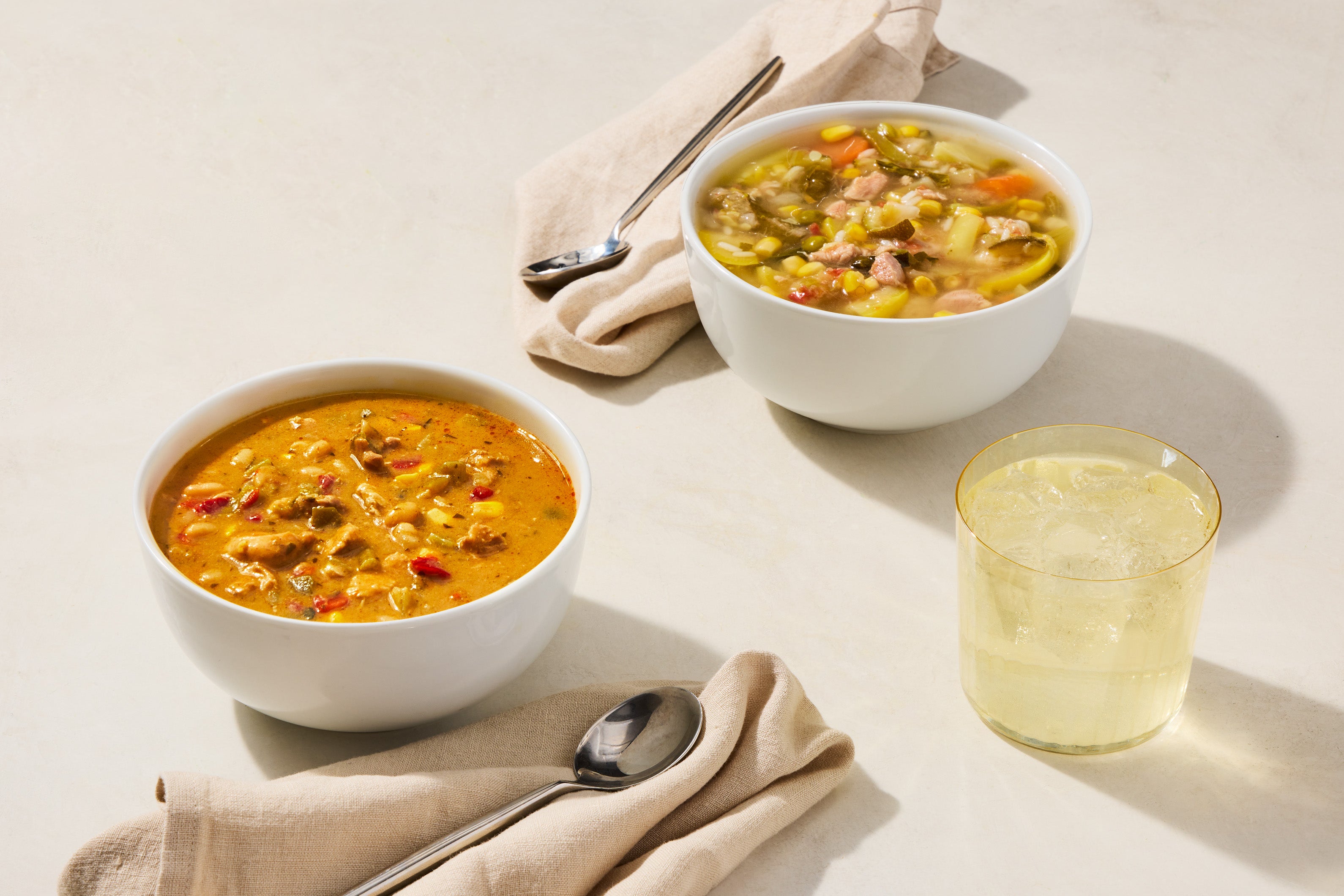 White Chicken Chili & Chicken Vegetable Soup Variety Pack