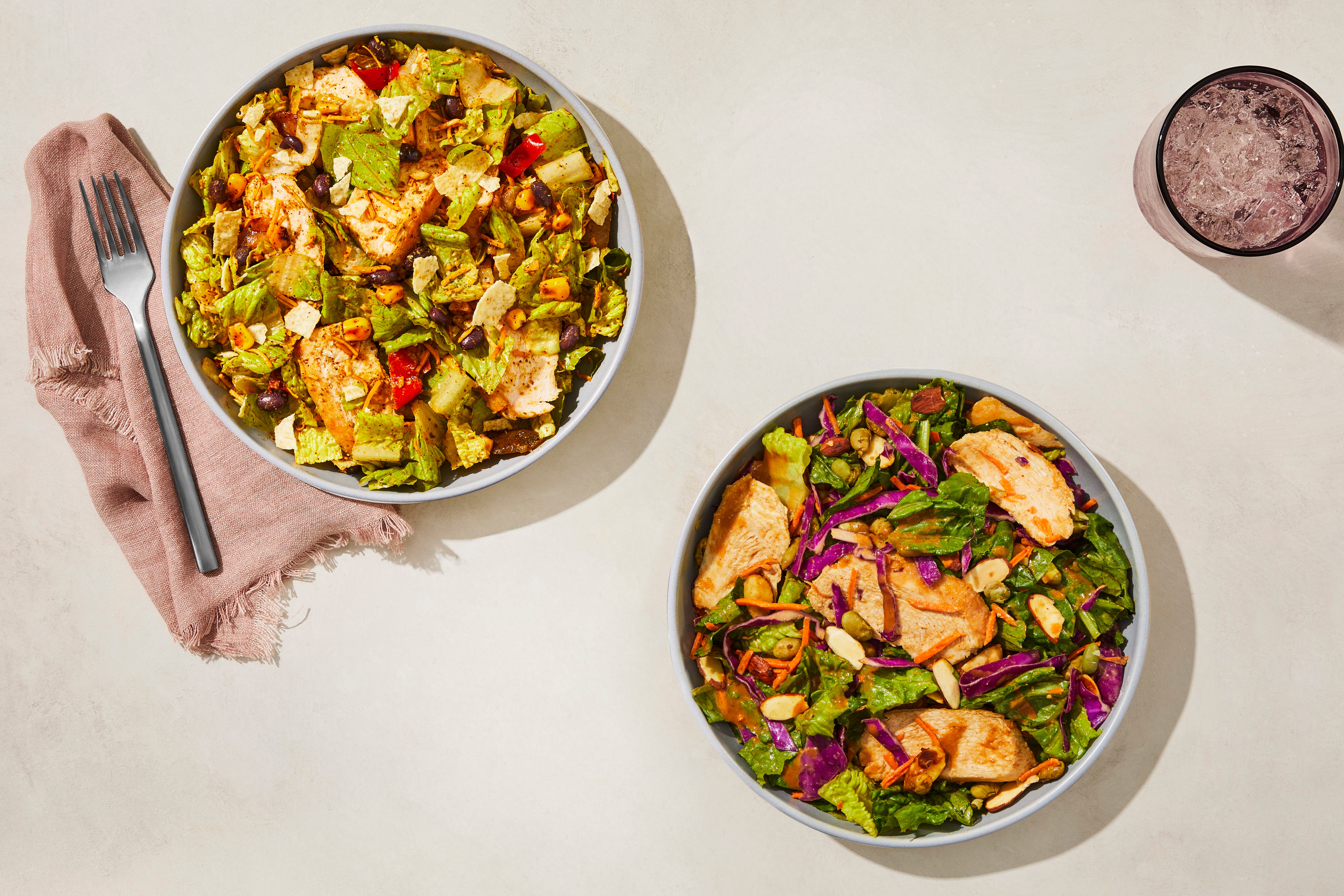 Chicken Southwest-Style Salad & Thai-Style Chicken Peanut Salad Variety Pack