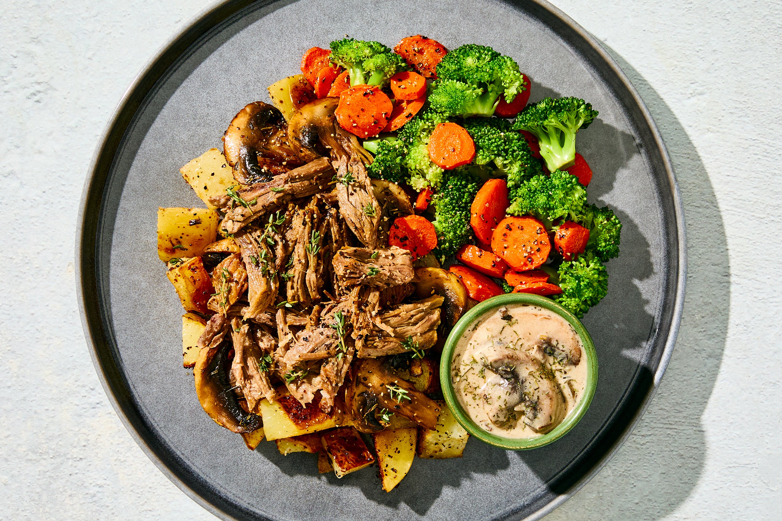 Shredded Beef & Mushroom Gravy
