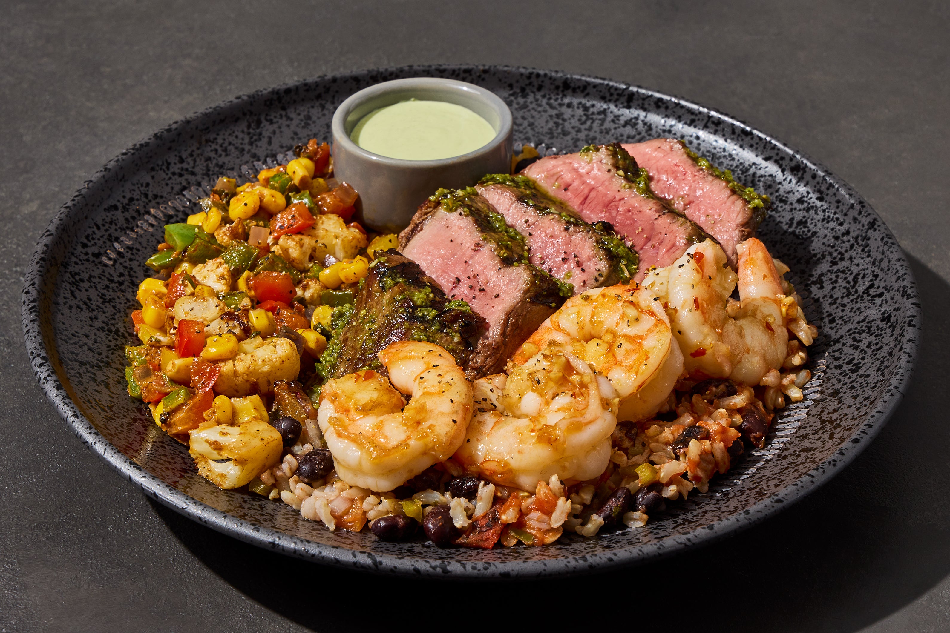 Aji Verde Filet Mignon & Shrimp