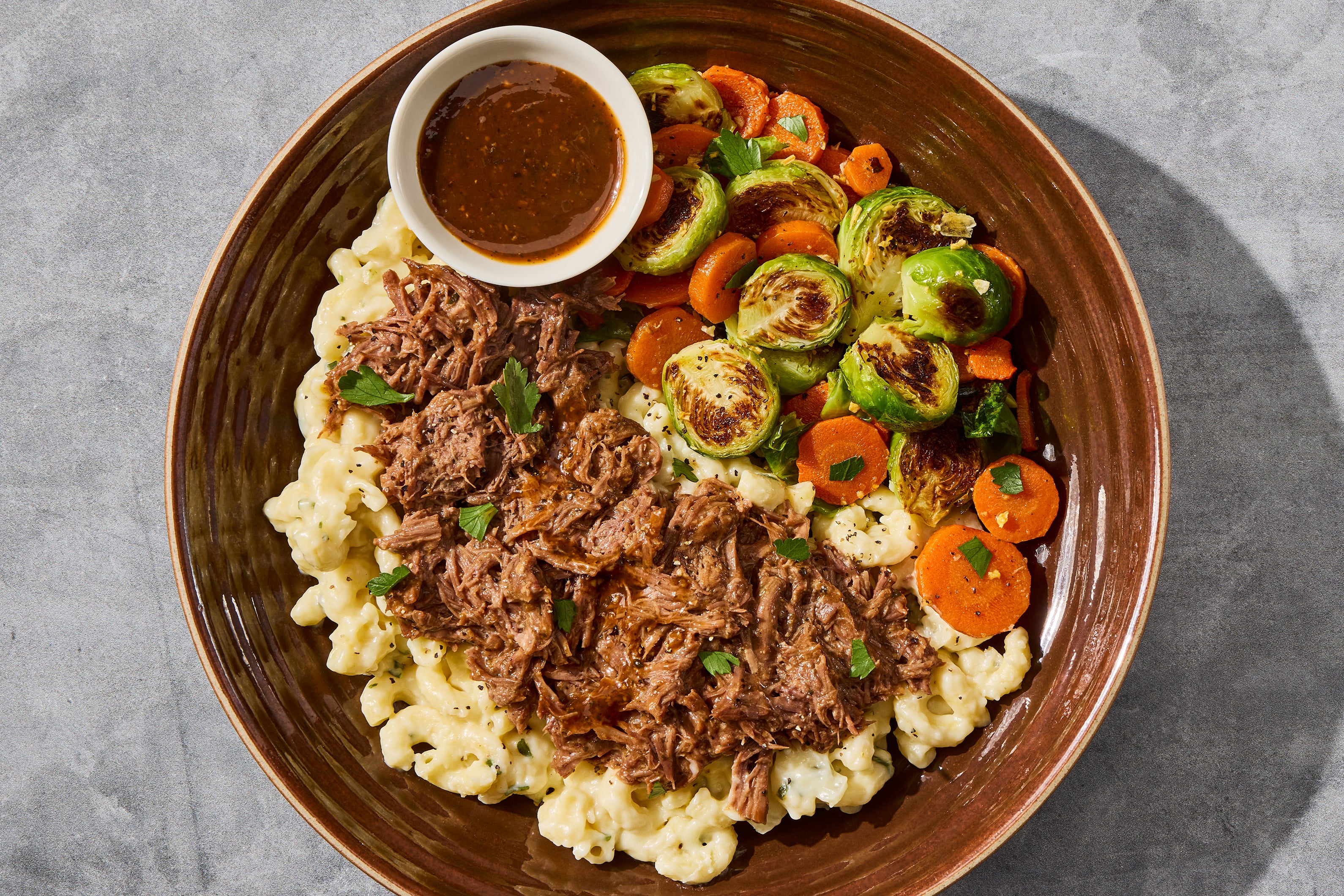 White Cheddar Shredded Beef Macaroni