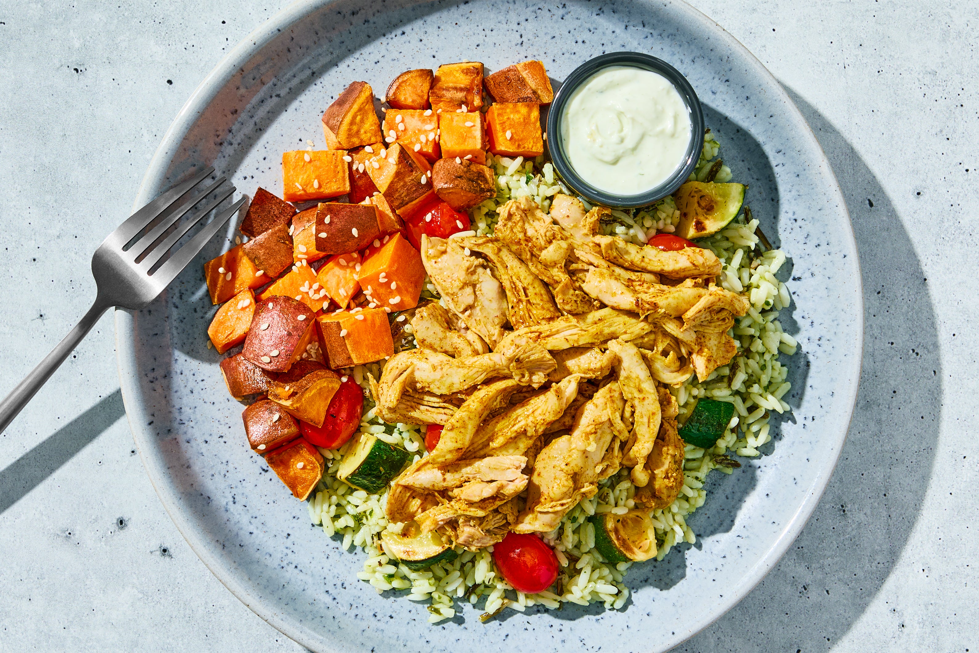 Harissa Chicken Thigh Bowl
