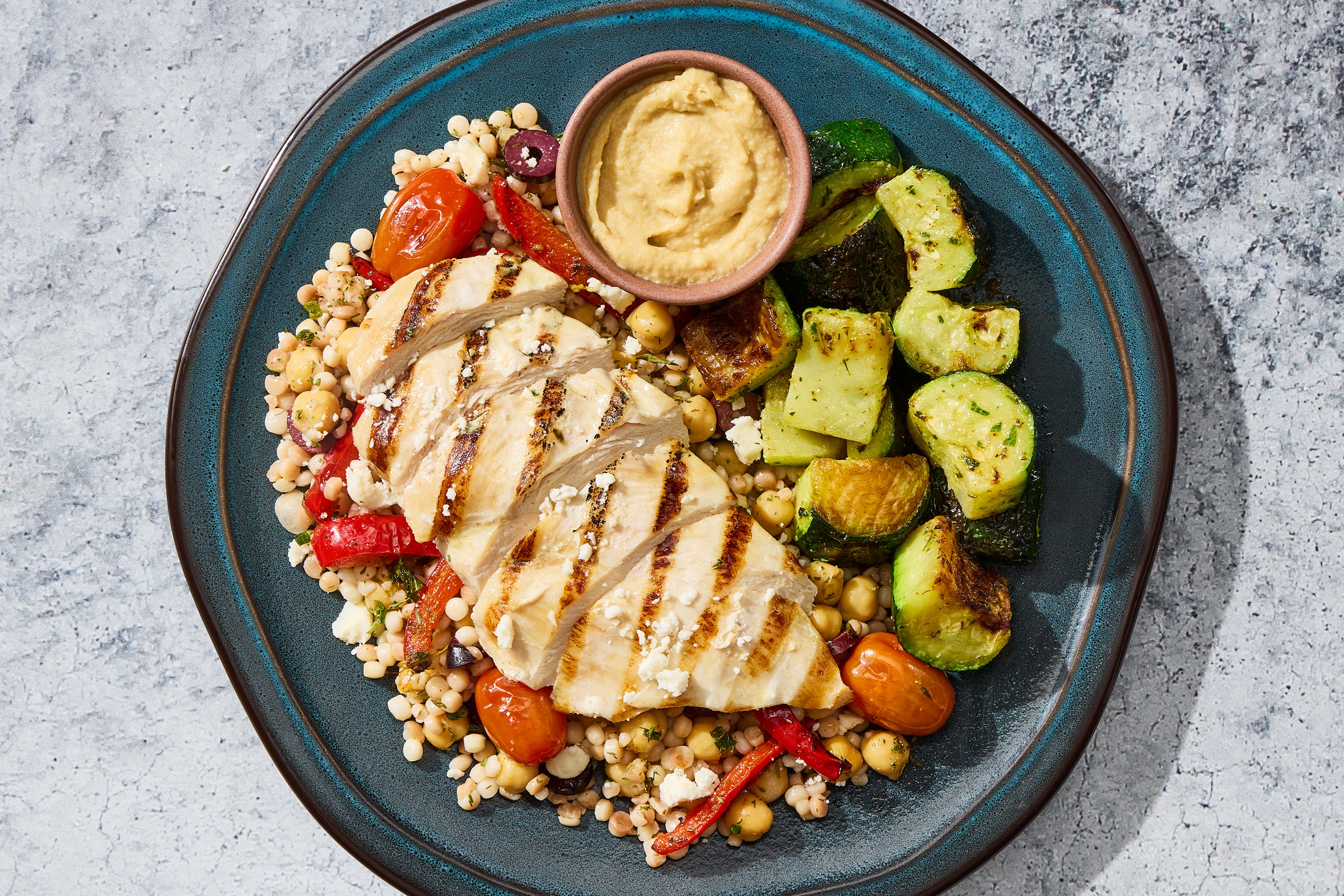 Feta Chicken & Kalamata Couscous