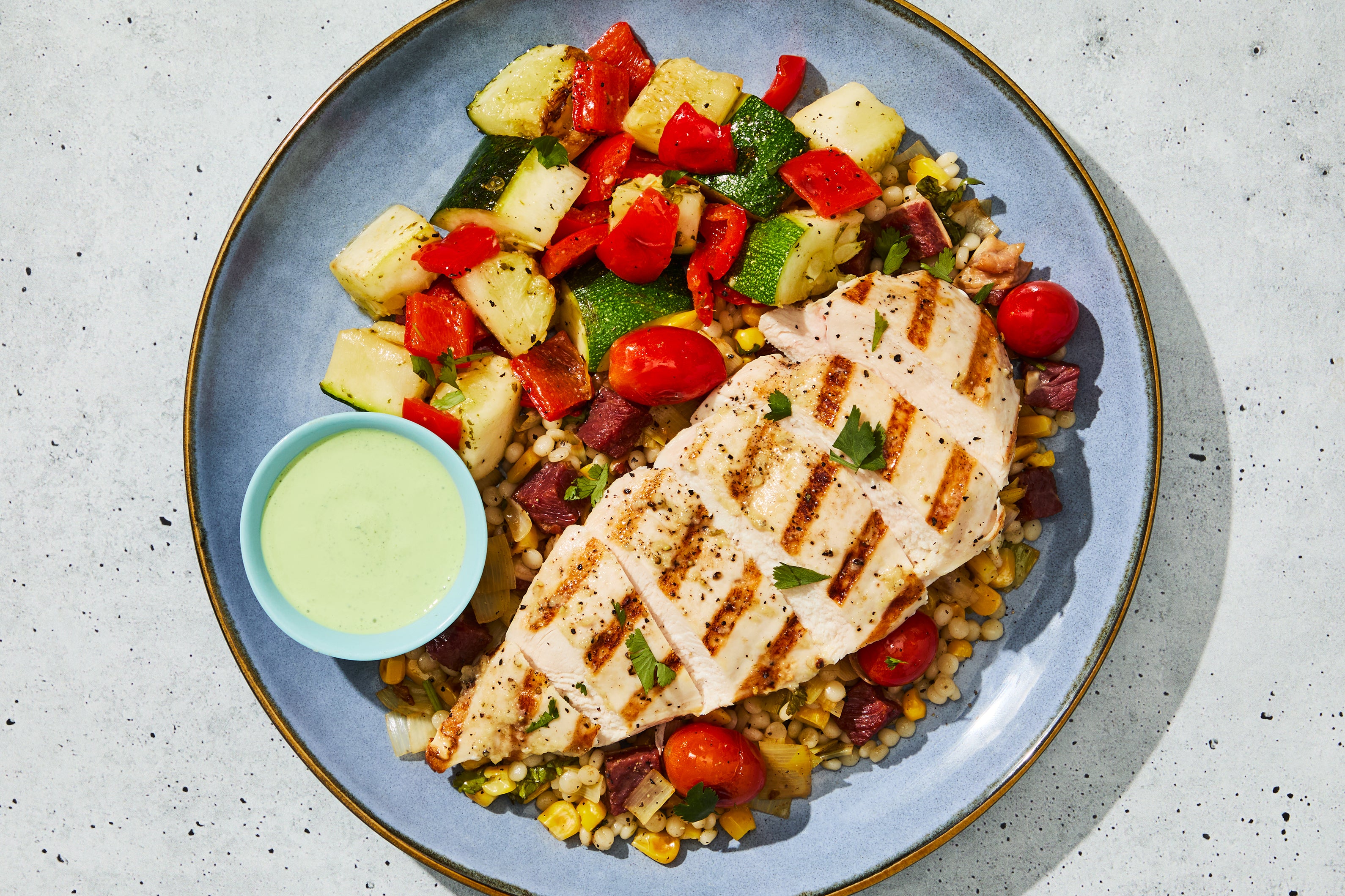 Buttermilk Chive Chicken & Bacon Couscous