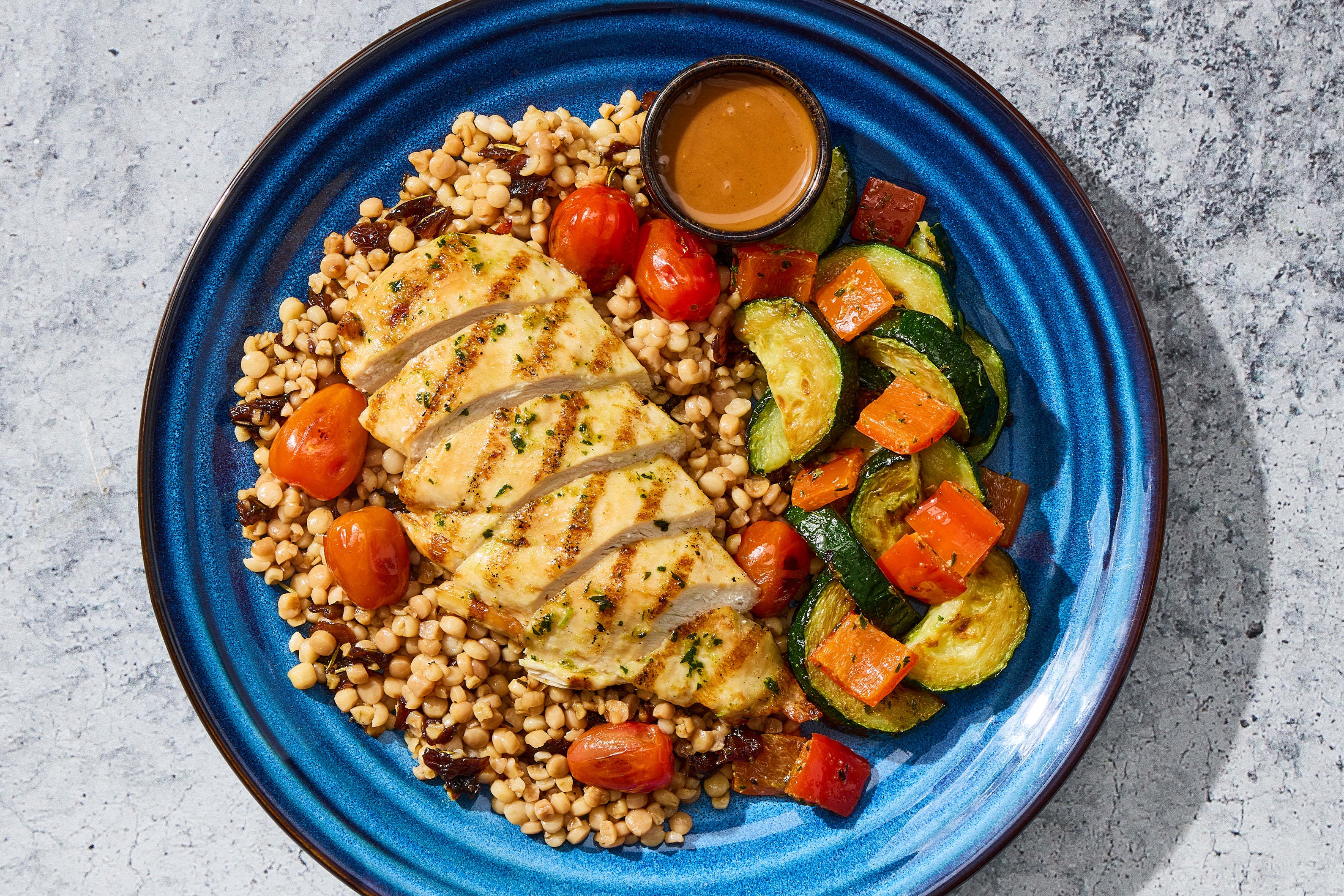 Herb Chicken & Caramelized Onion Couscous