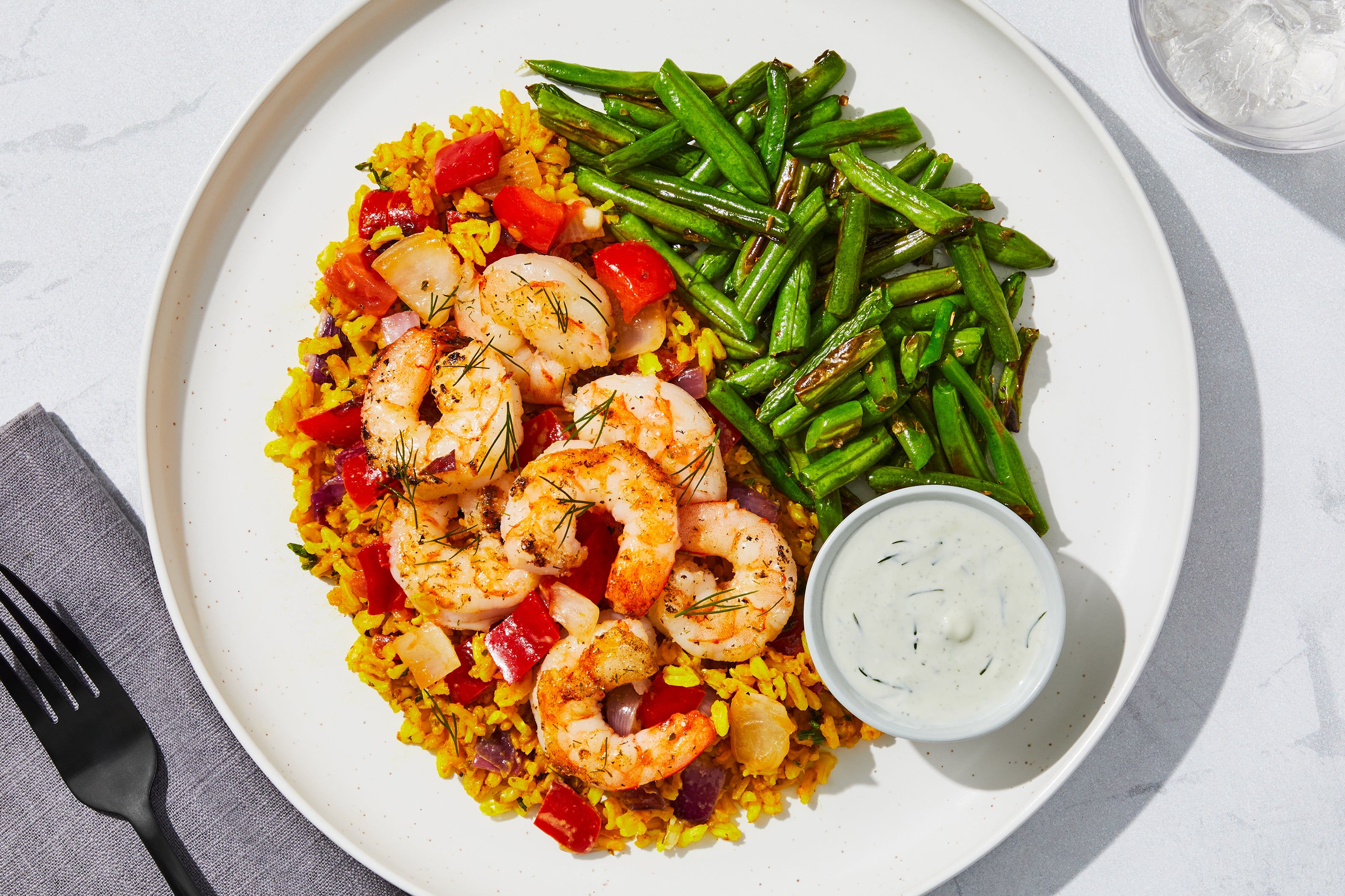 Greek Tzatziki Shrimp
