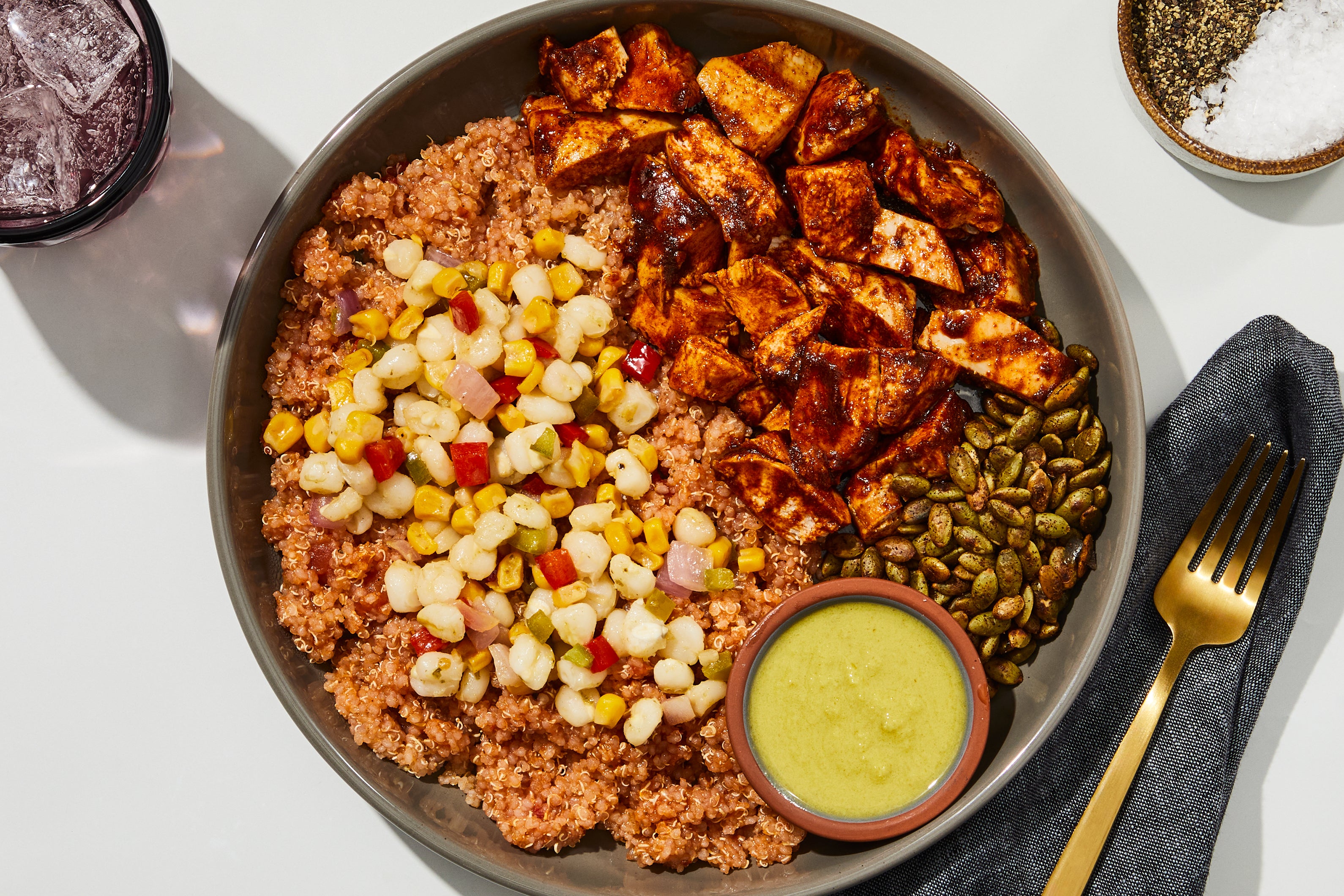 Southwest-Style Chicken No-Heat Bowl