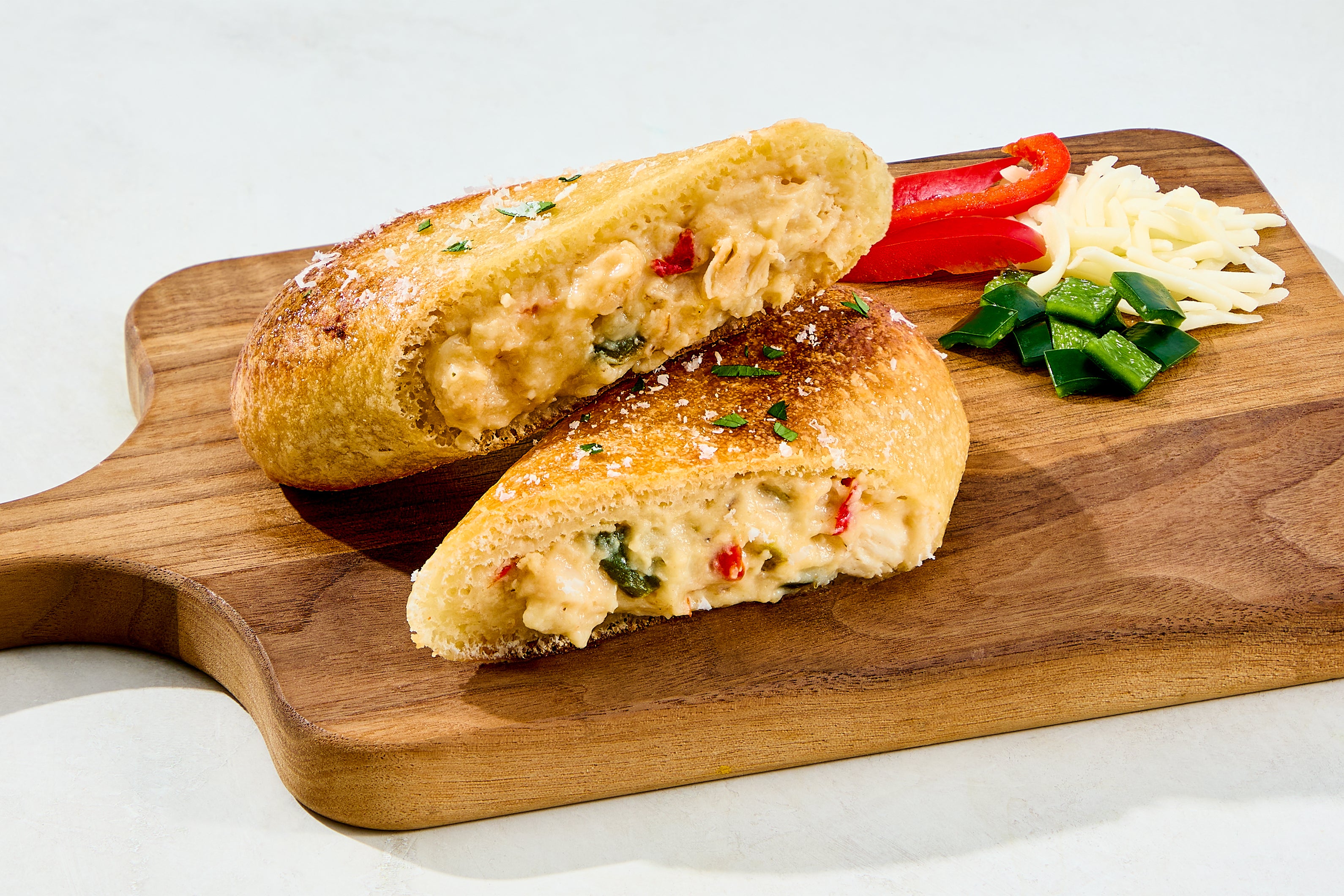 Creamy Chicken Poblano Calzone