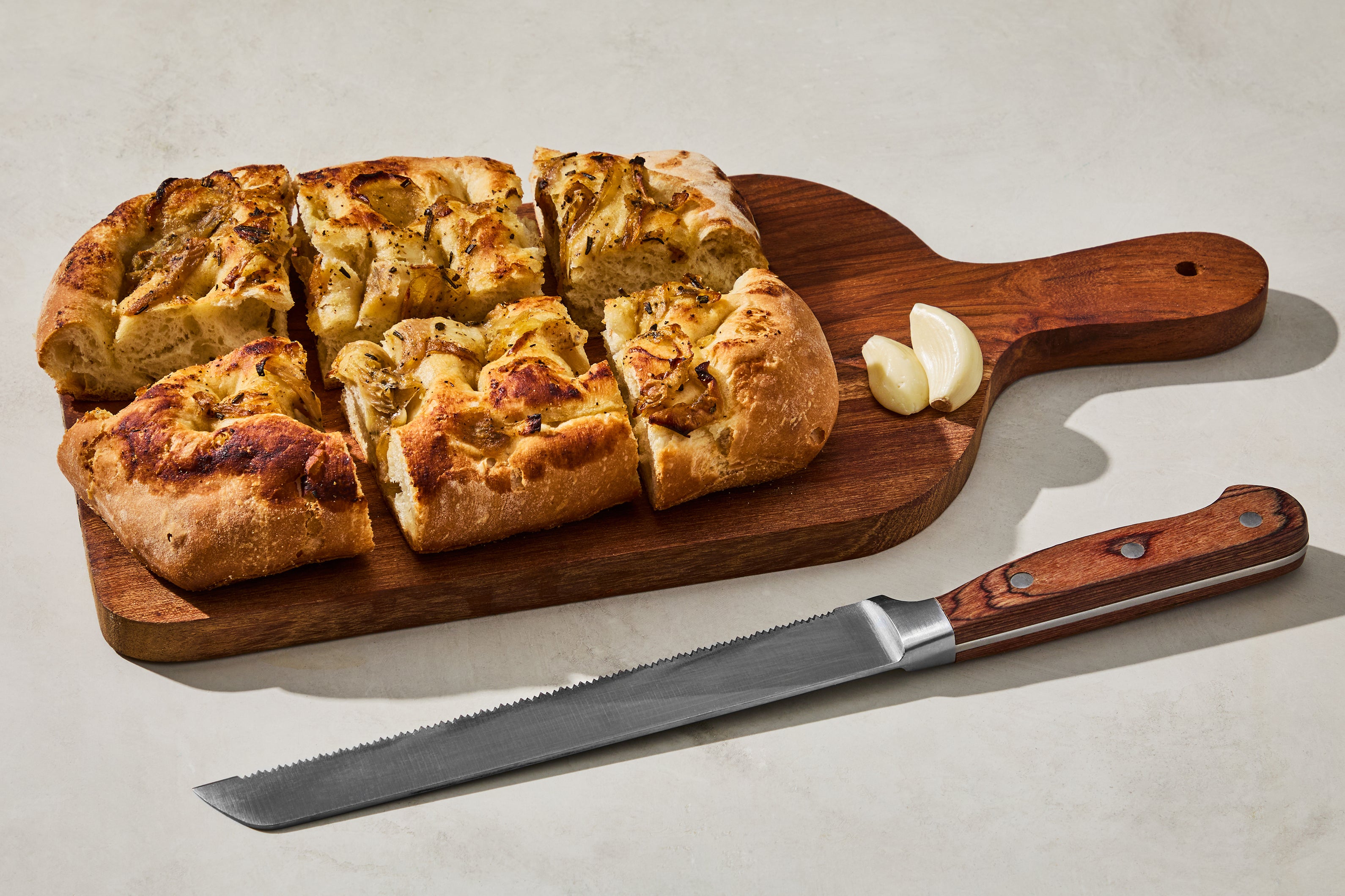 Roasted Garlic & Onion Focaccia
