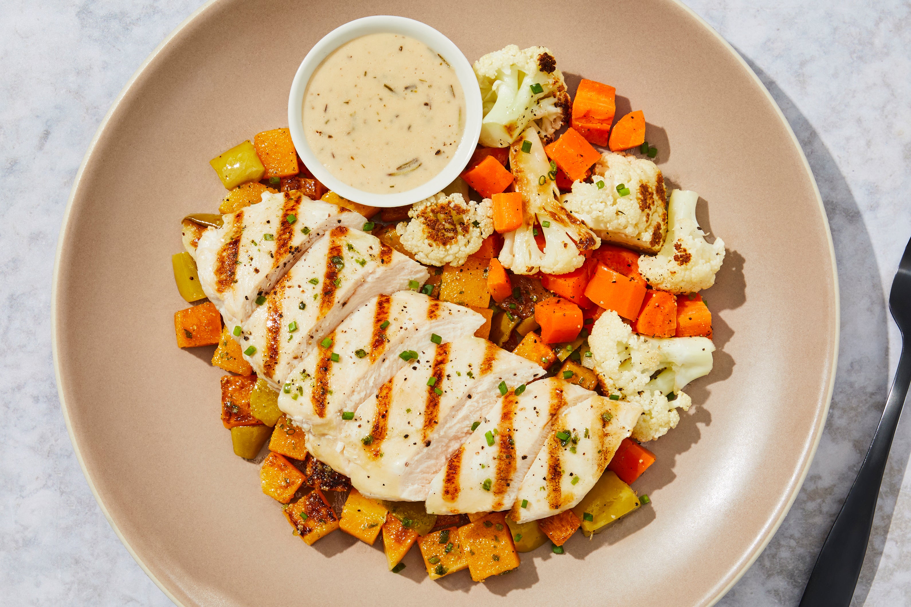 Rosemary Chicken & Apple-Butternut Hash