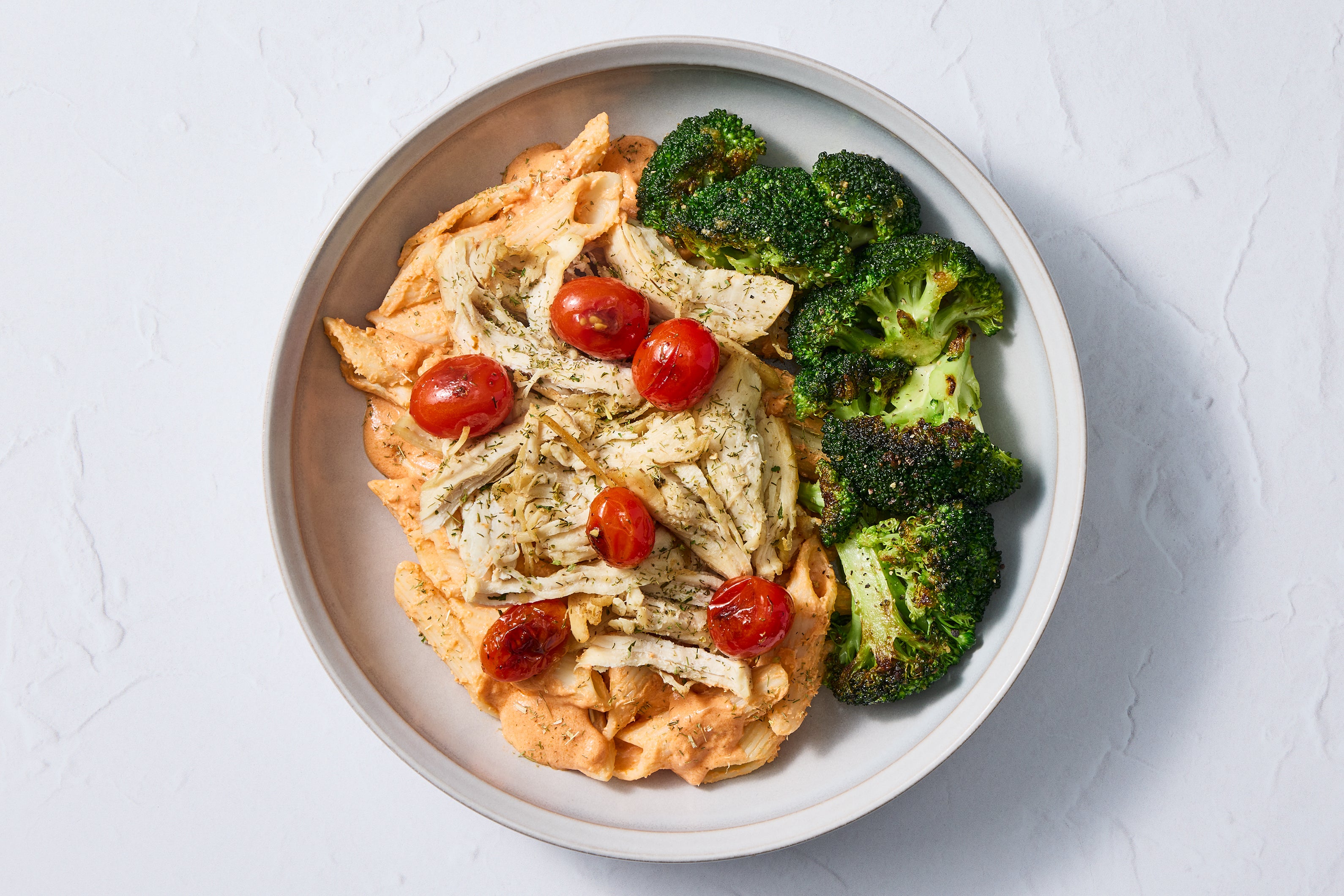 Herbed Greek-Style Chicken & Tomato Penne