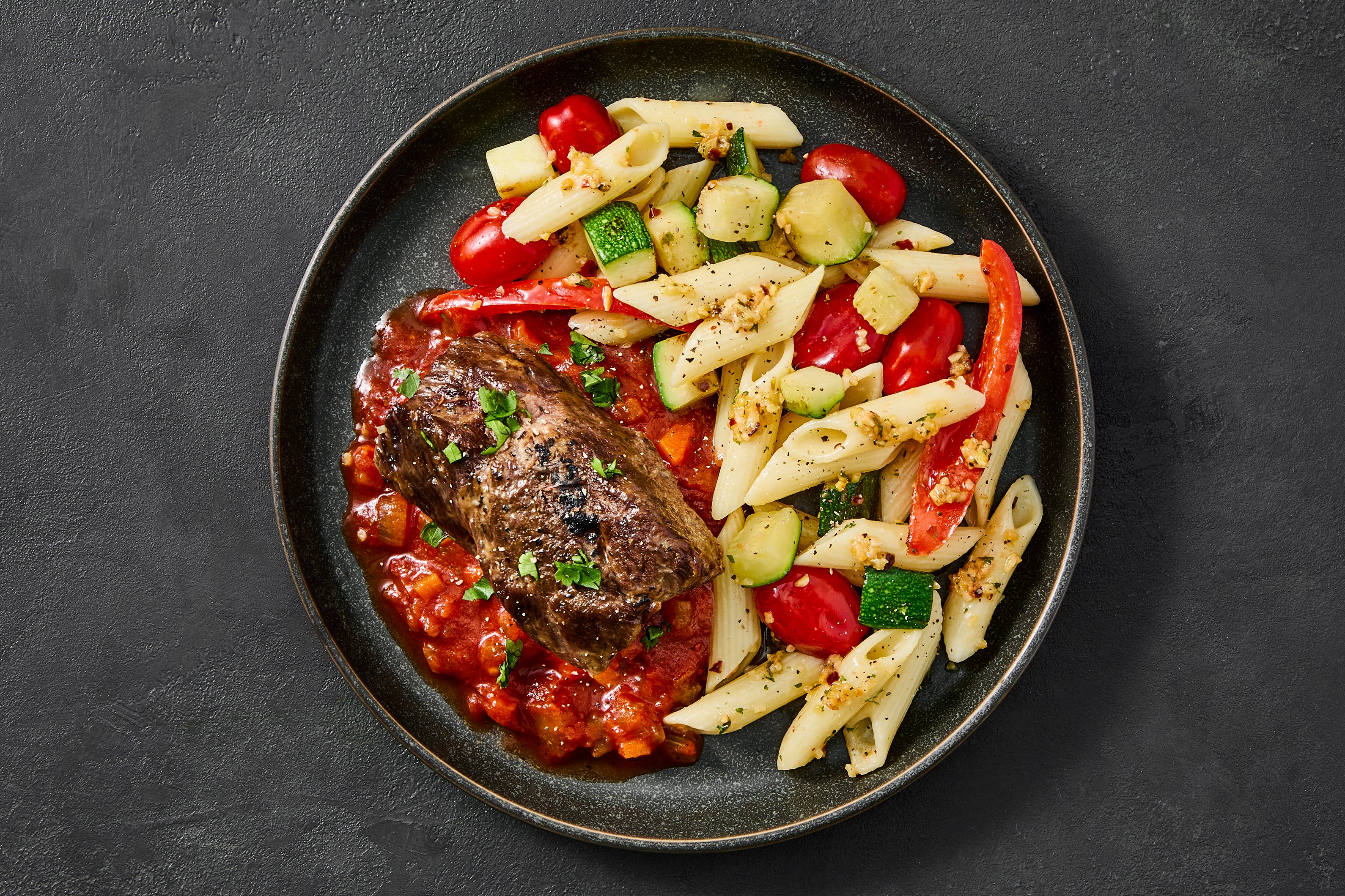 Short Rib Penne Primavera