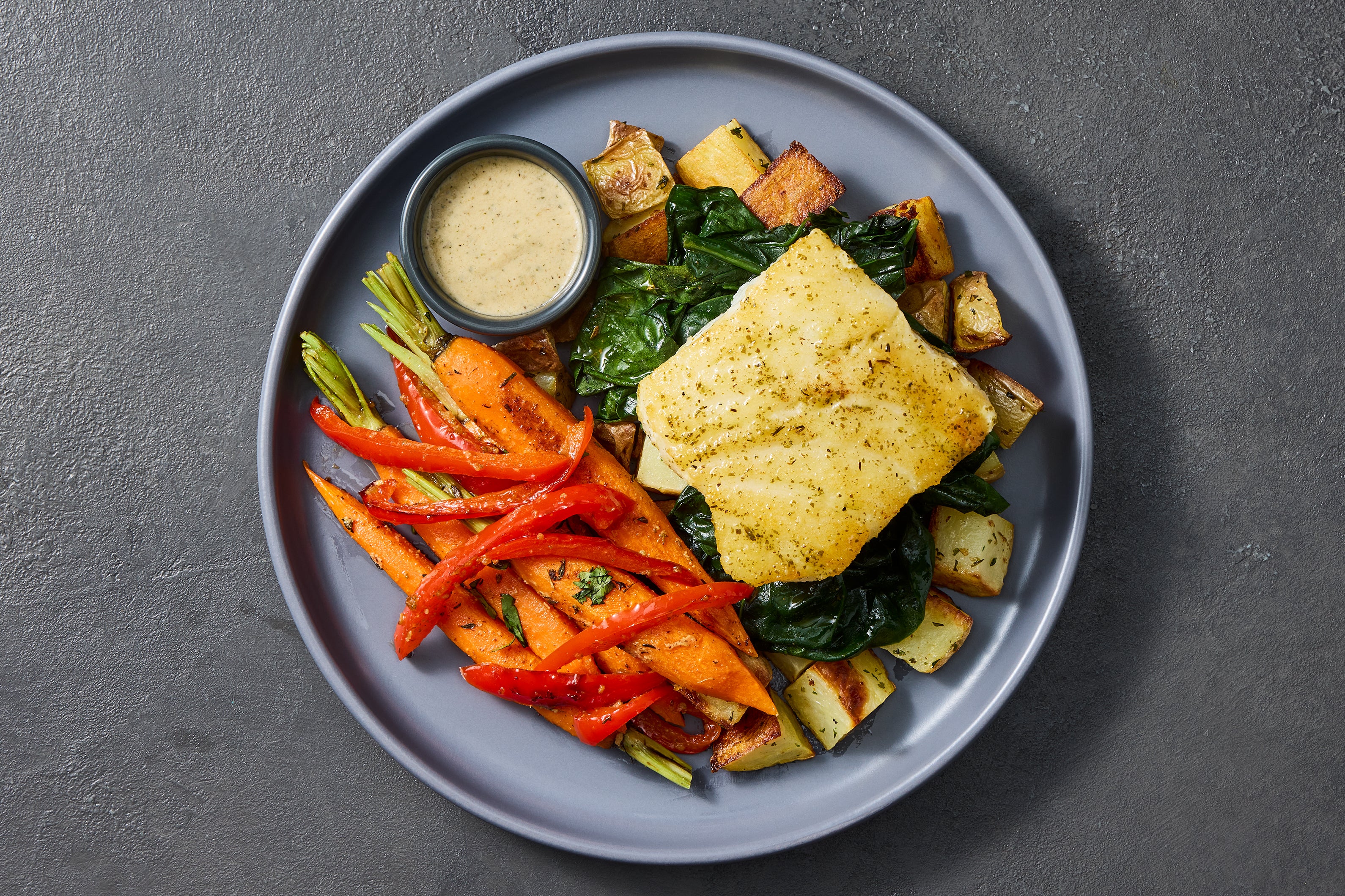 Garlic Cream Wild-Caught Sea Bass