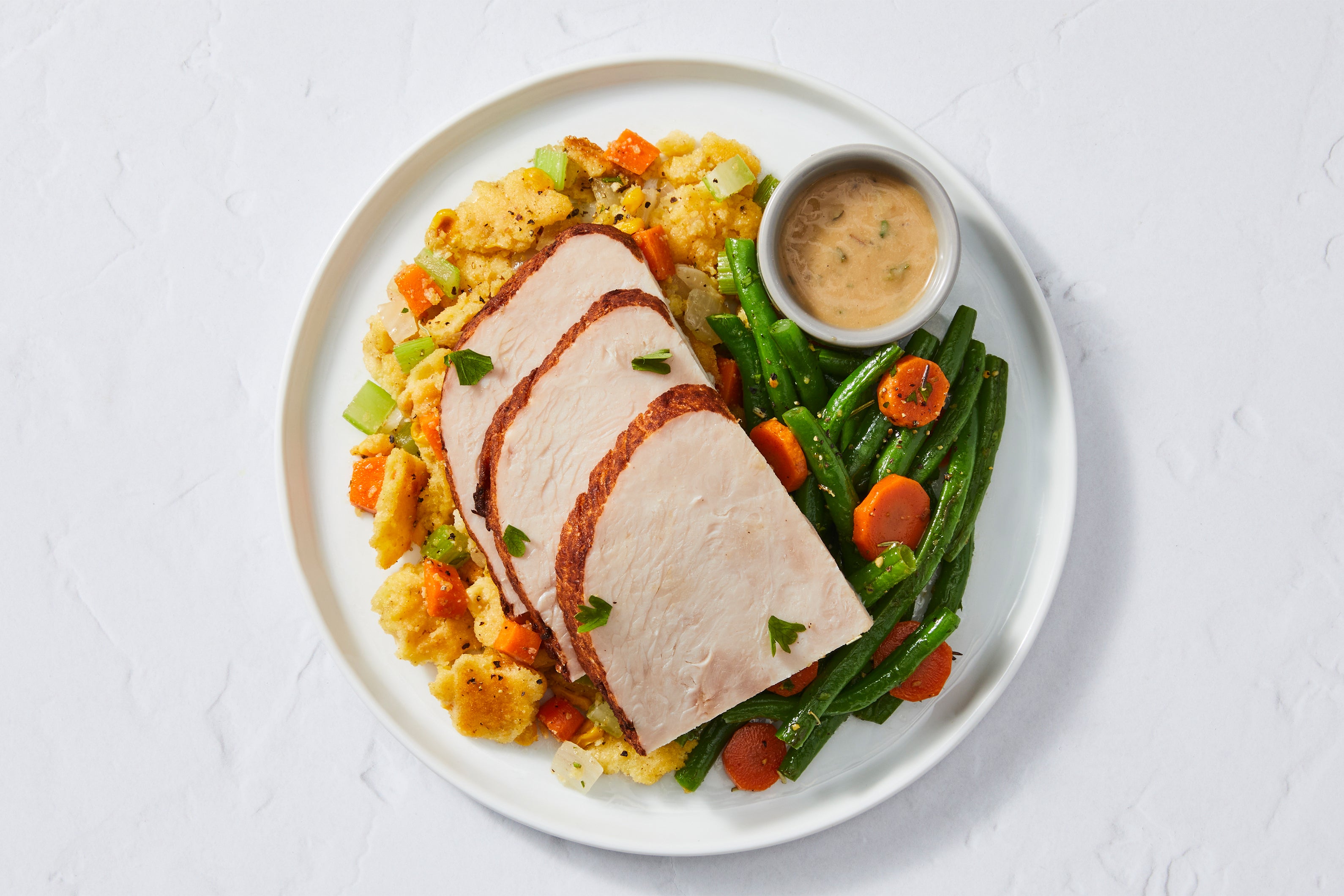 Thanksgiving Turkey & Cornbread Stuffing
