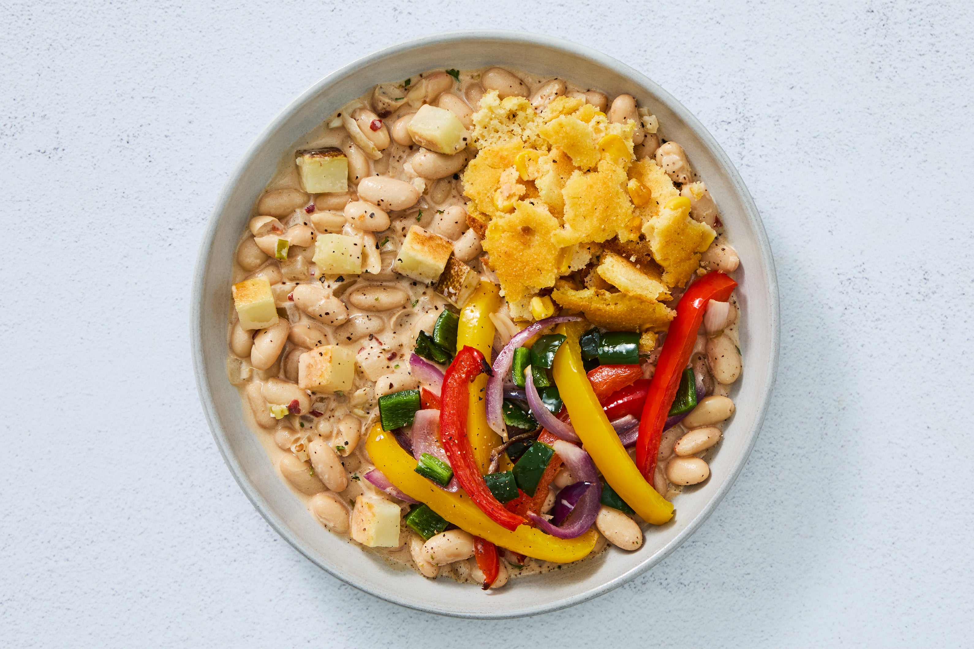 Poblano, Potato & White Bean Stew