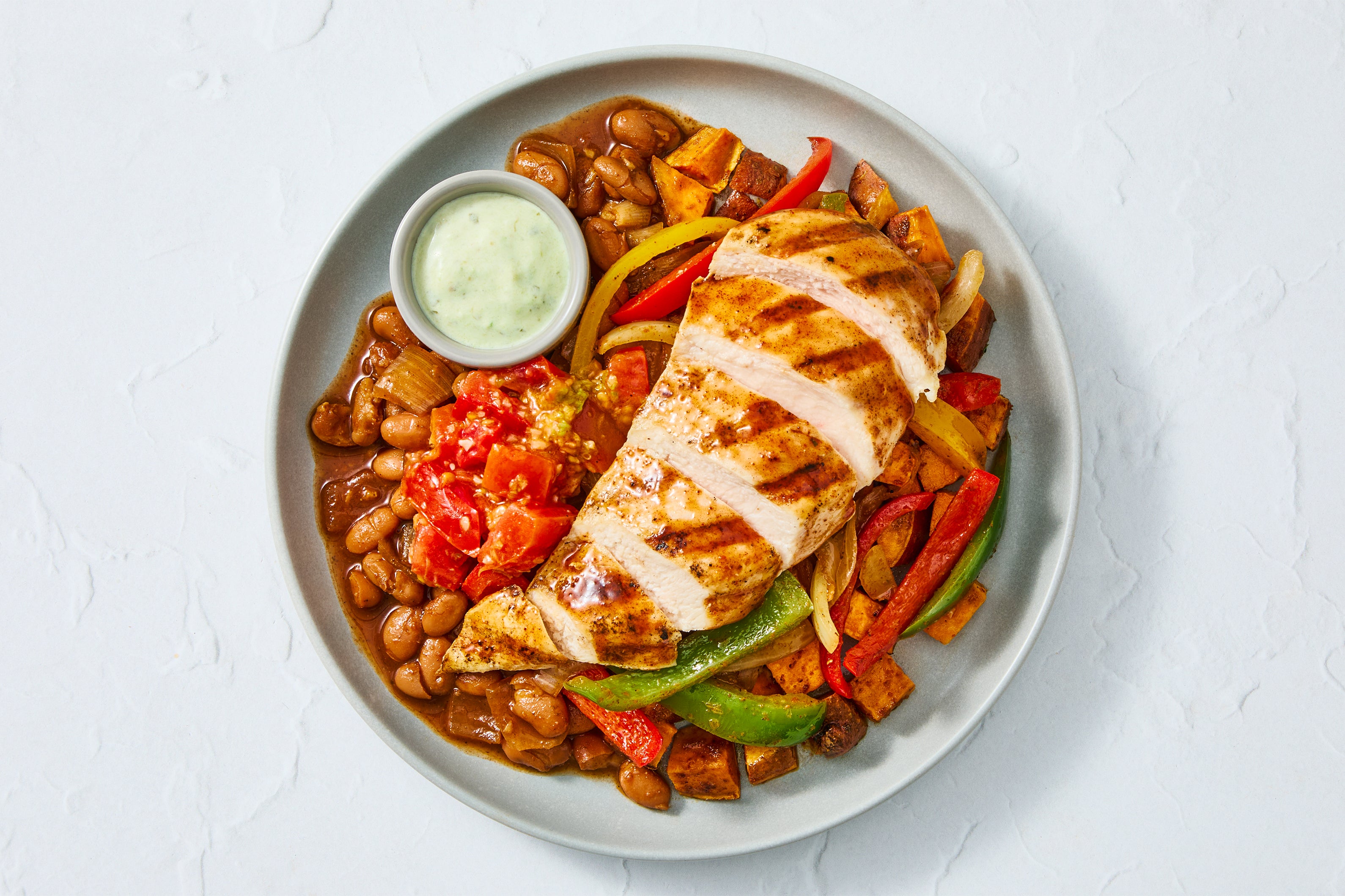 Enchilada-Style Chicken & Sweet Potatoes