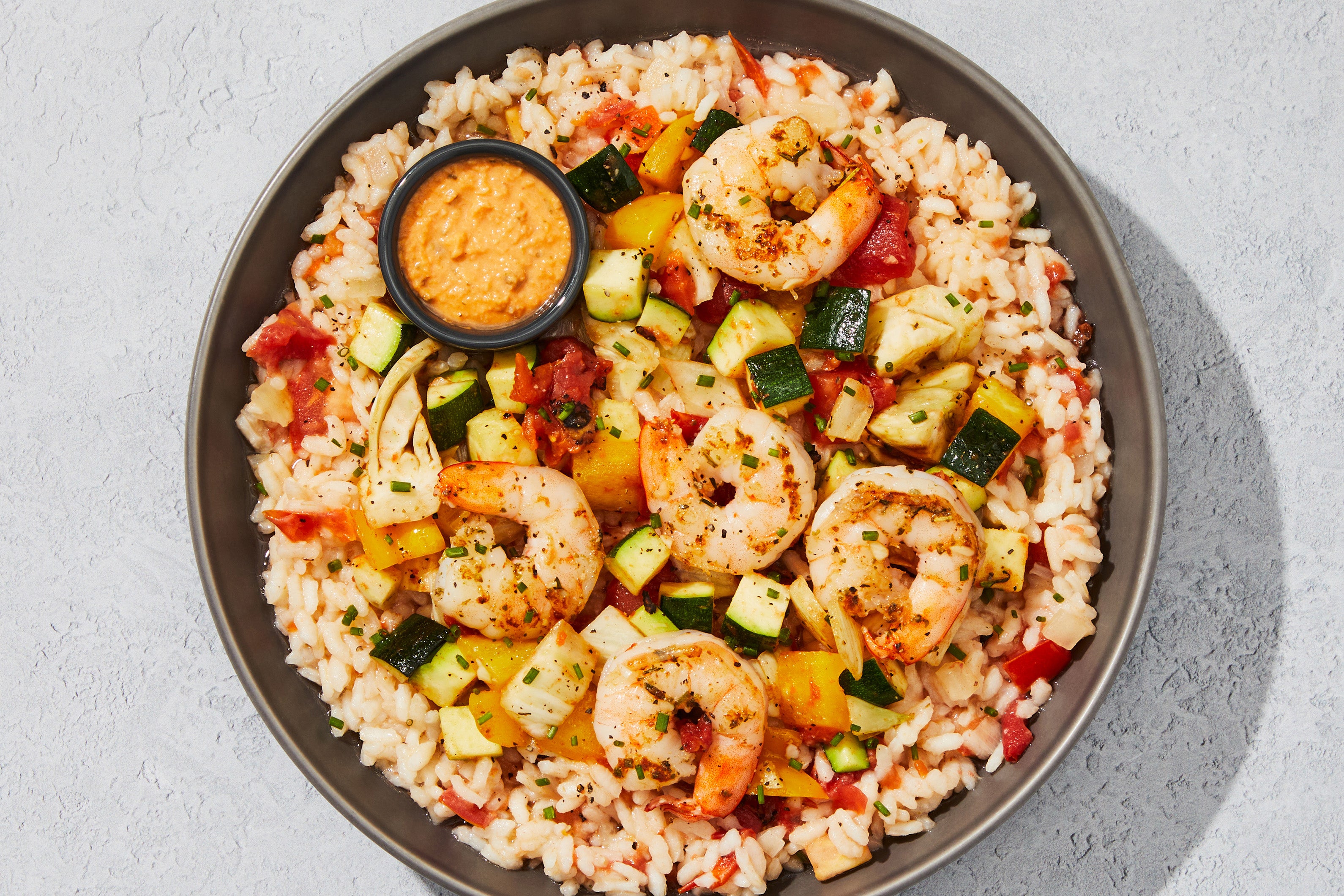 Creamy Tomato Shrimp Risotto