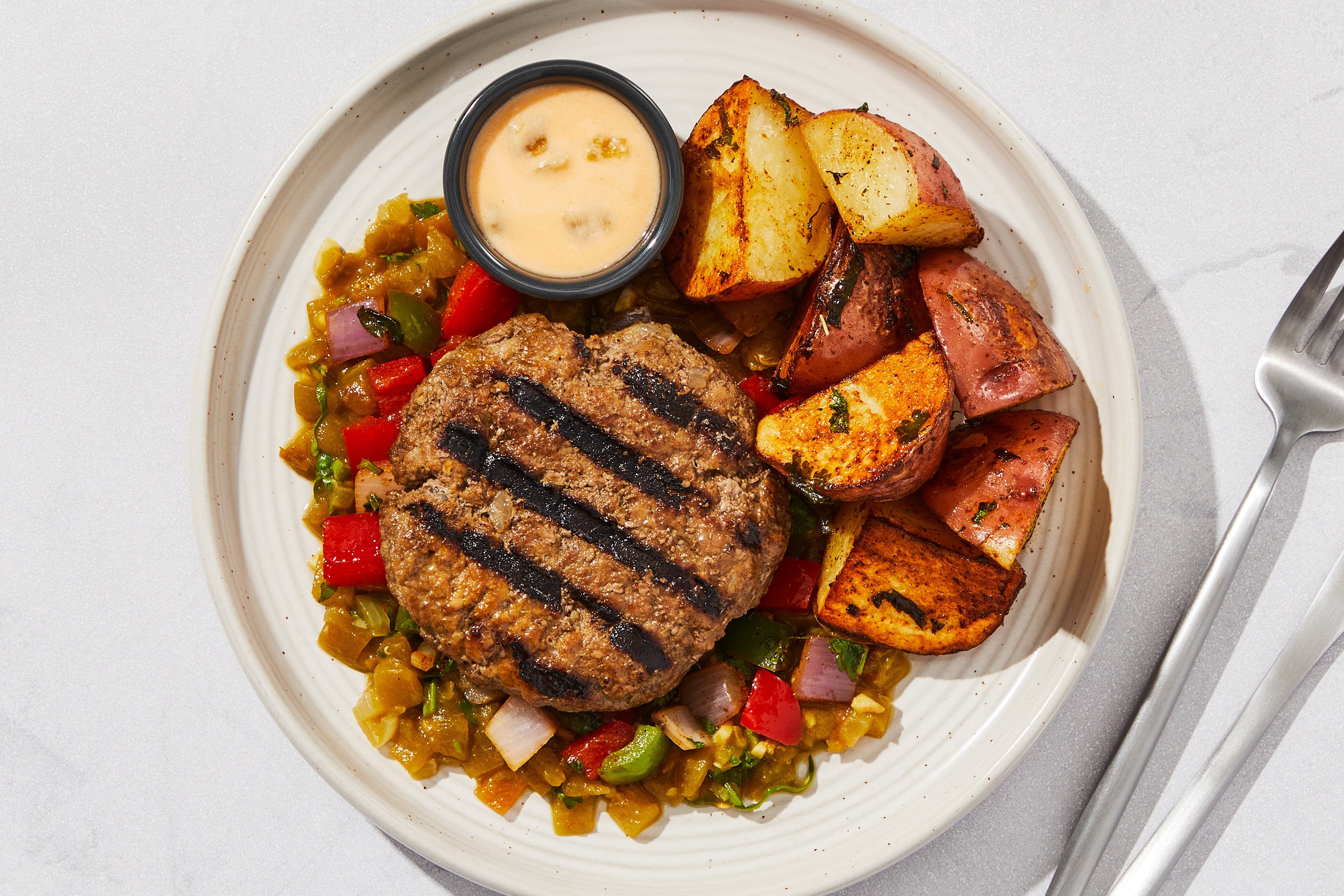 Green Chile Queso Burger