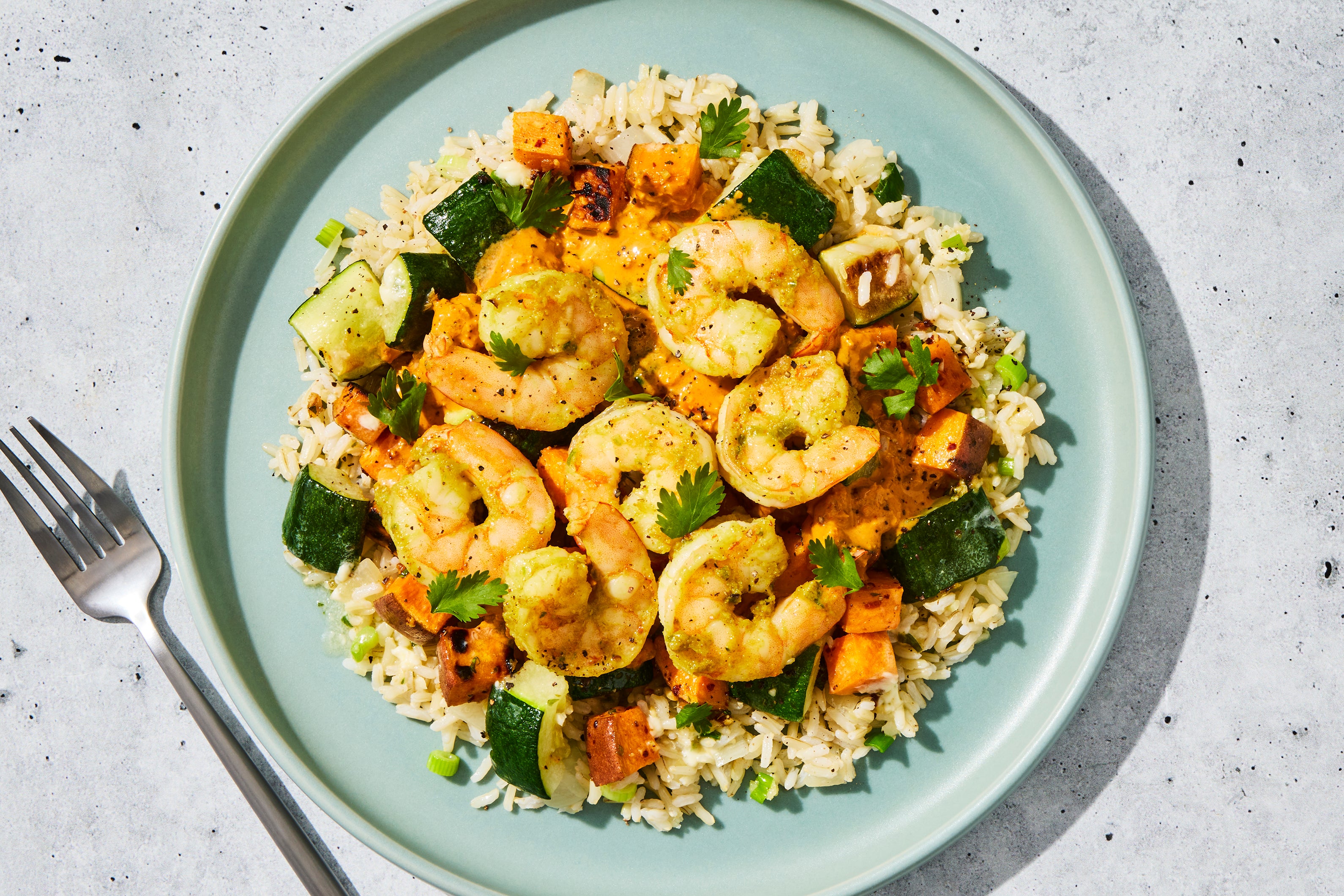 Thai Curry Shrimp & Rice
