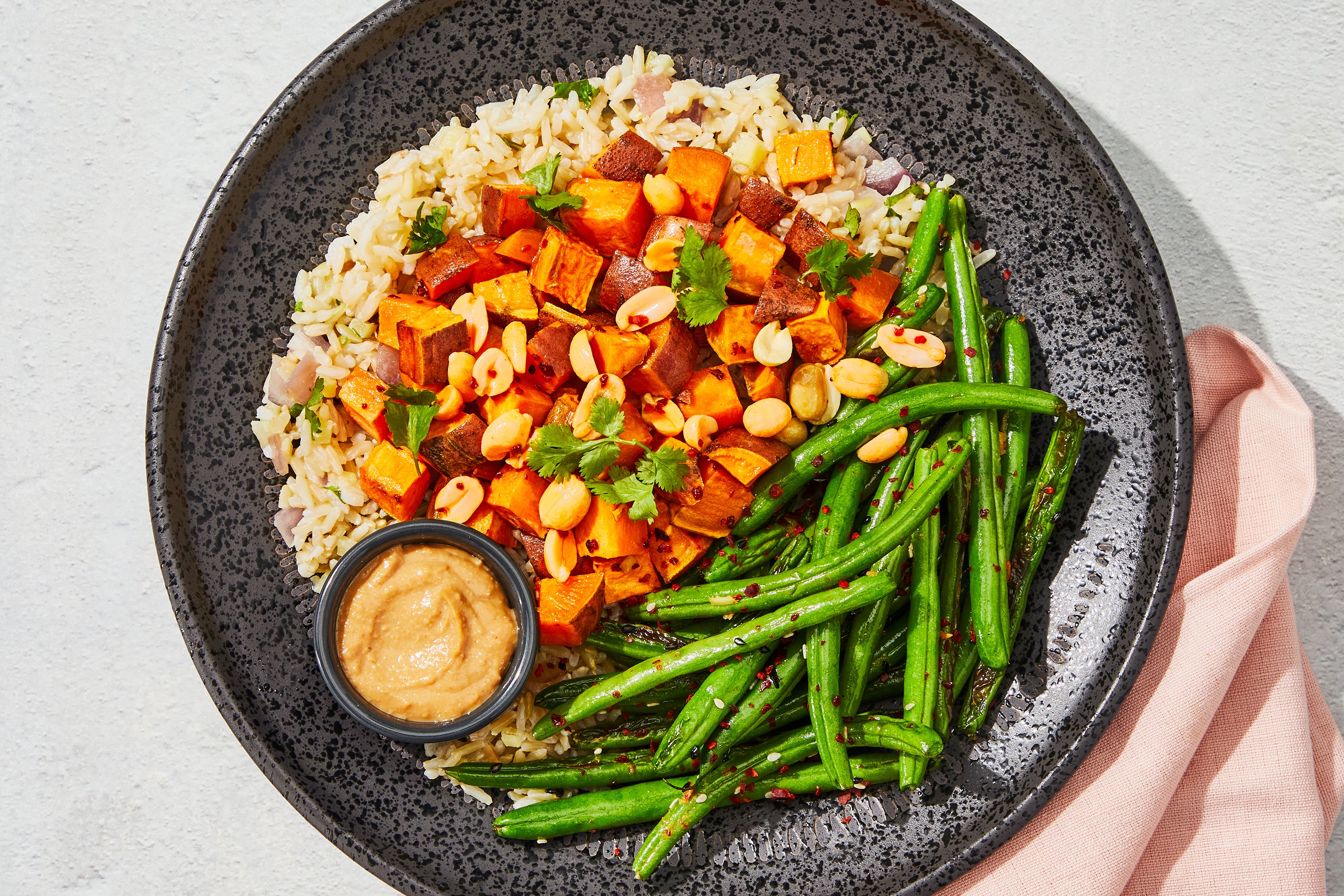 Spicy Peanut Sweet Potato Saute