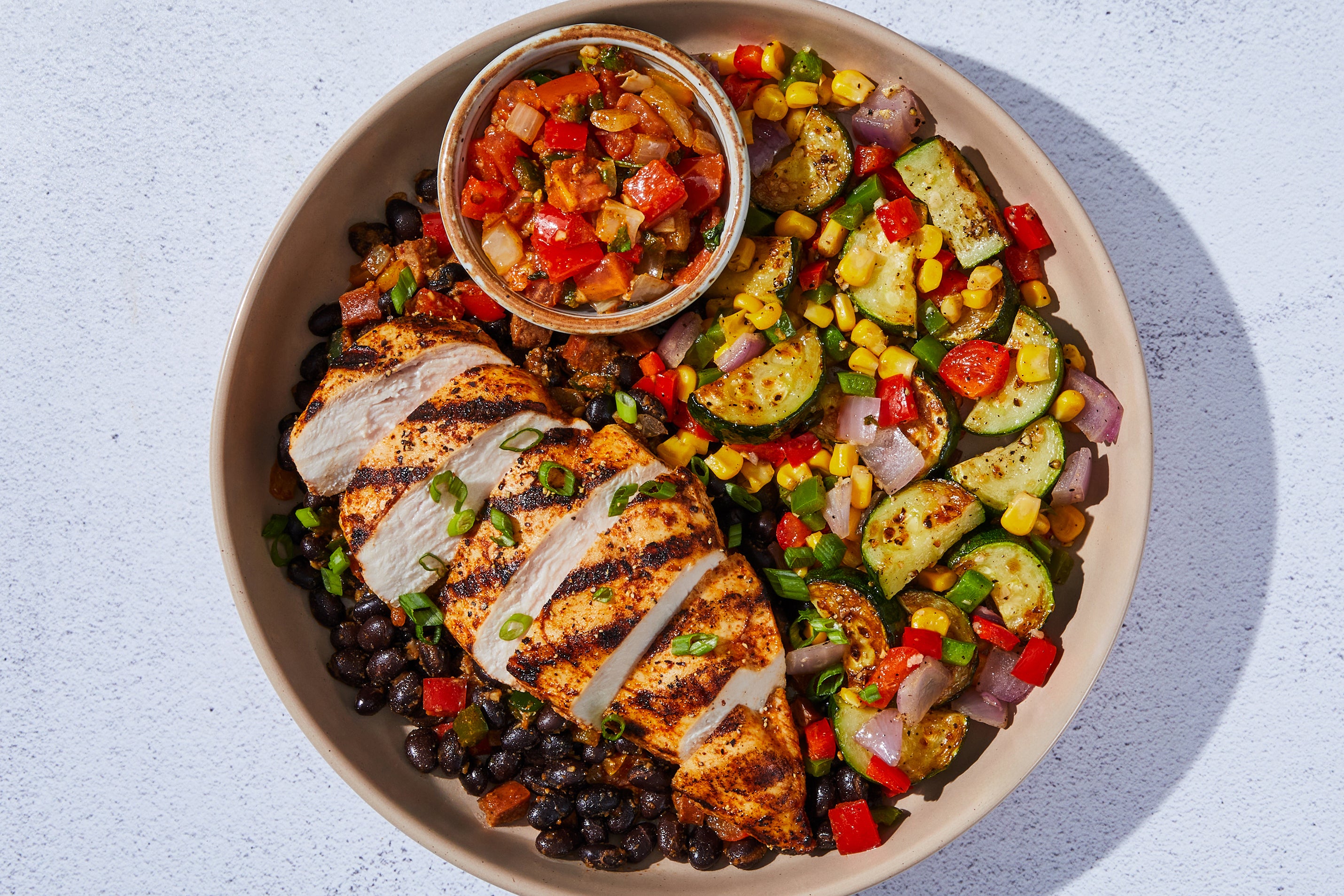 Smoky Chicken & Stewed Black Beans