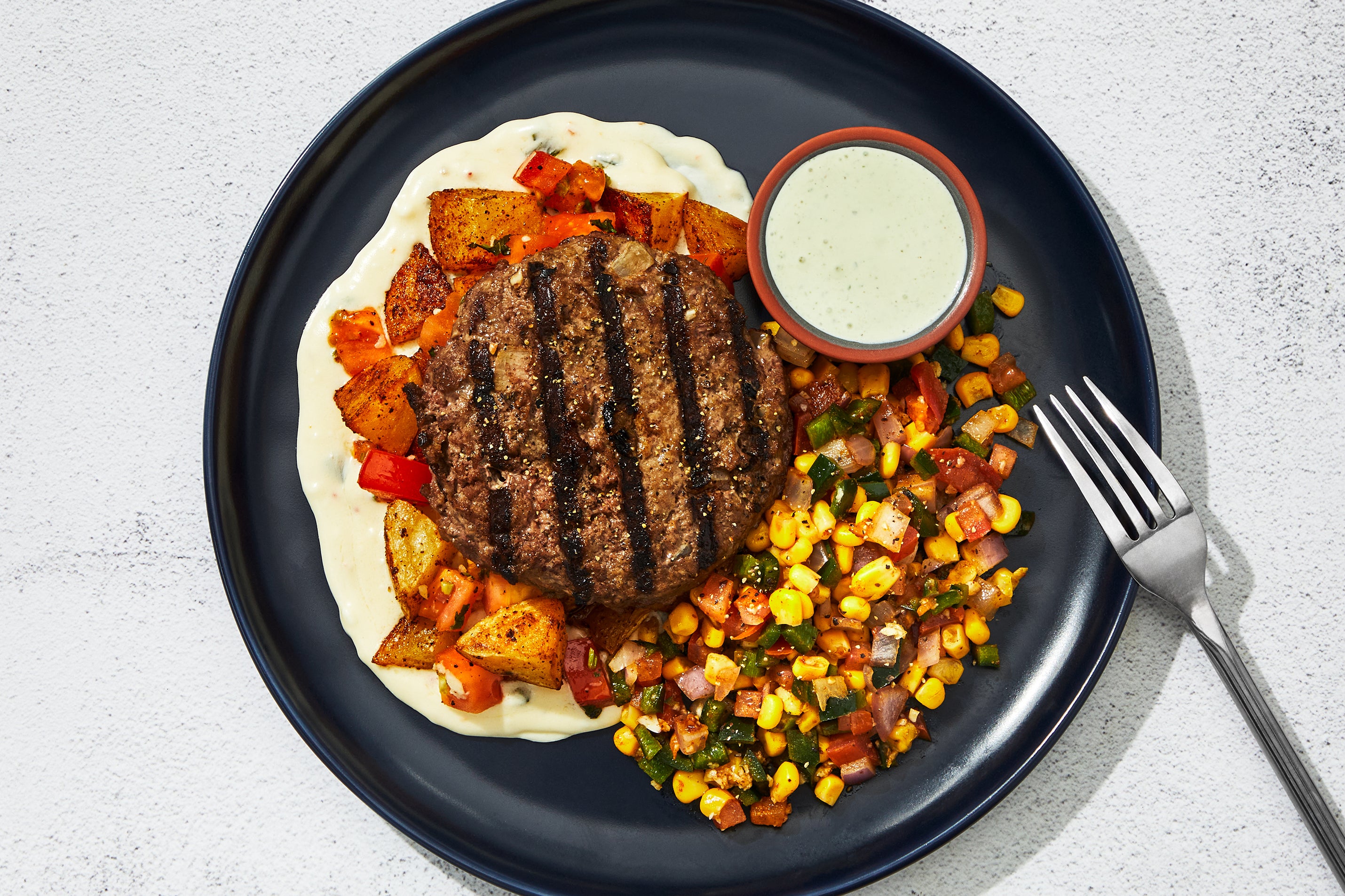 Pico de Gallo Queso Burger