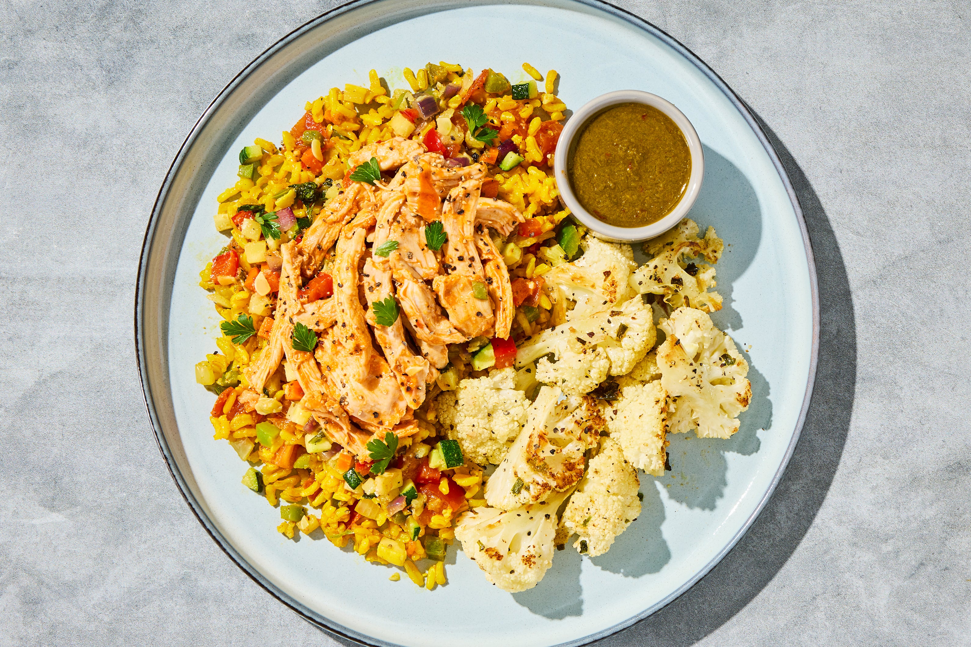 Canarian-Style Chicken Thighs & Mojo Verde