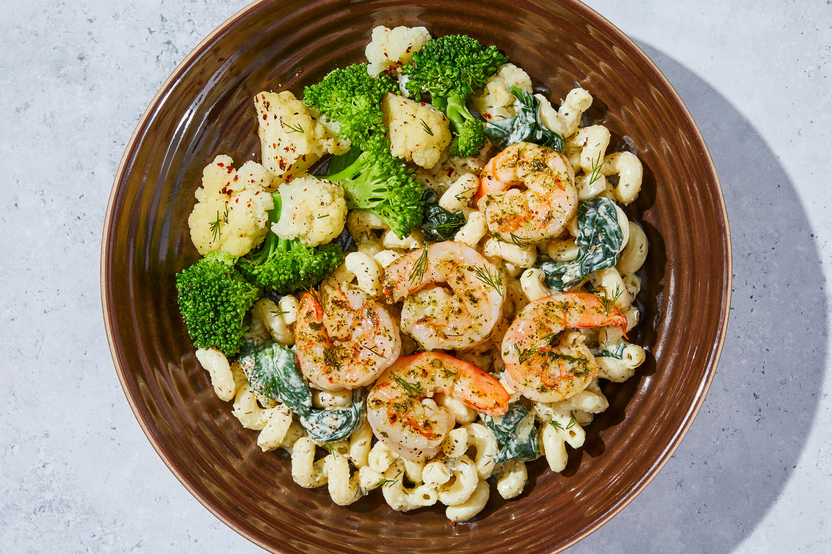 Creamy Dill Shrimp Cavatappi