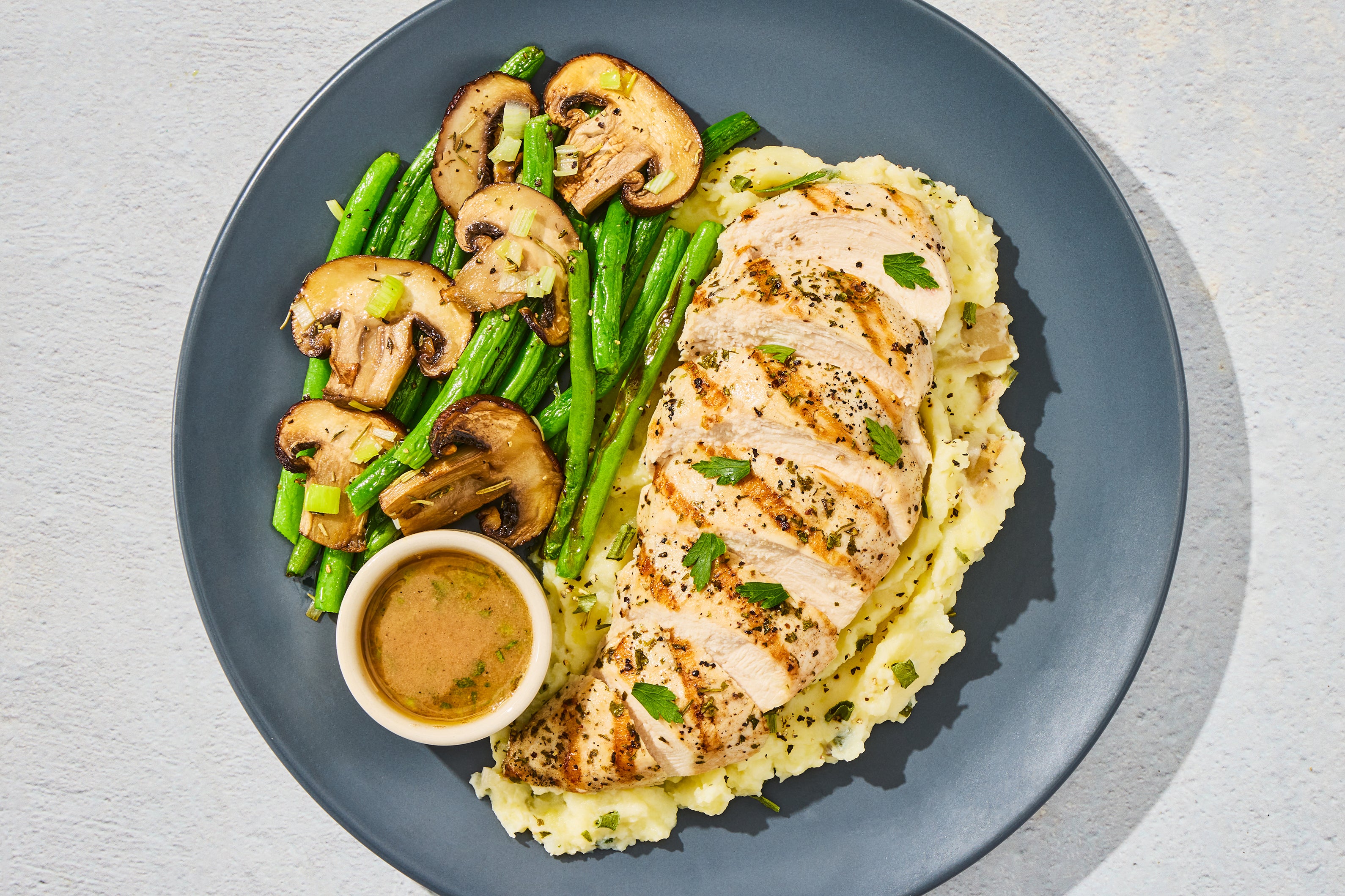 Browned Butter Grilled Chicken & Yukon Mash